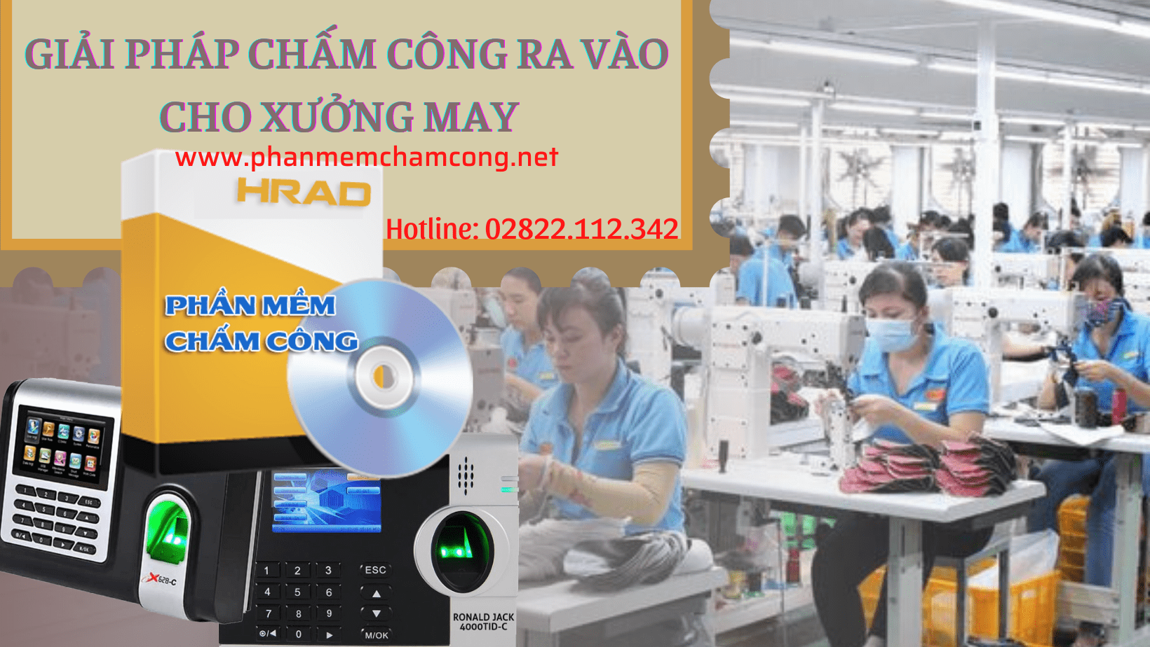 Giải pháp chấm công cho xưởng may